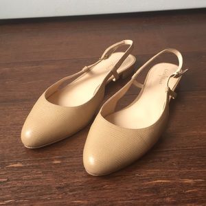 Cole Haan nude flats